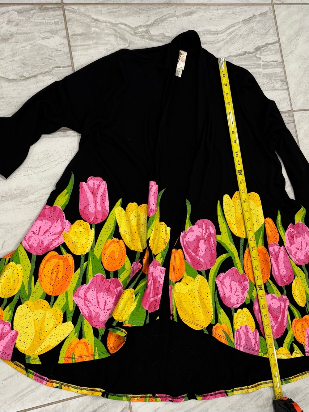 A Walk In The Park Feather Long Sleeve Open Front Cardigan Art To Wear Large